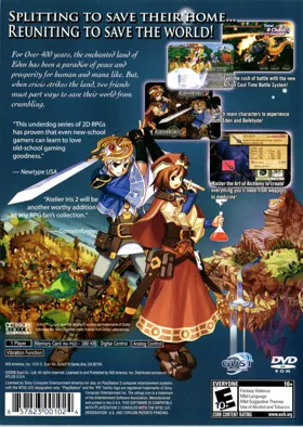 Atelier Iris 2 - The Azoth of Destiny box cover back